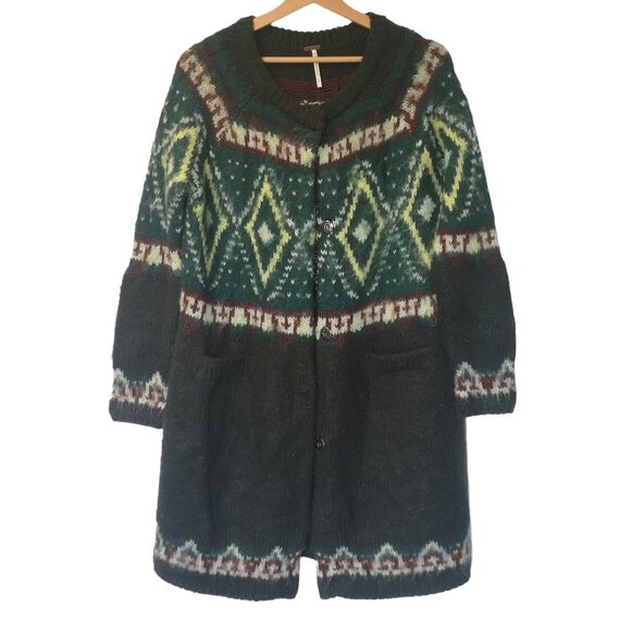 Free People Long Cardigan Size Small - Picture 1 of 8